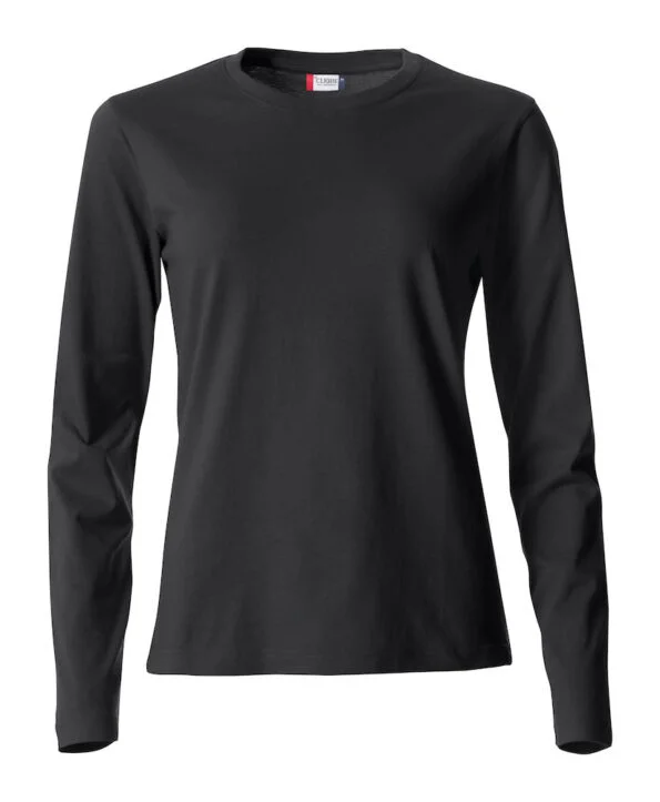 Clique Basic-T L/S Ladies zwart xxl