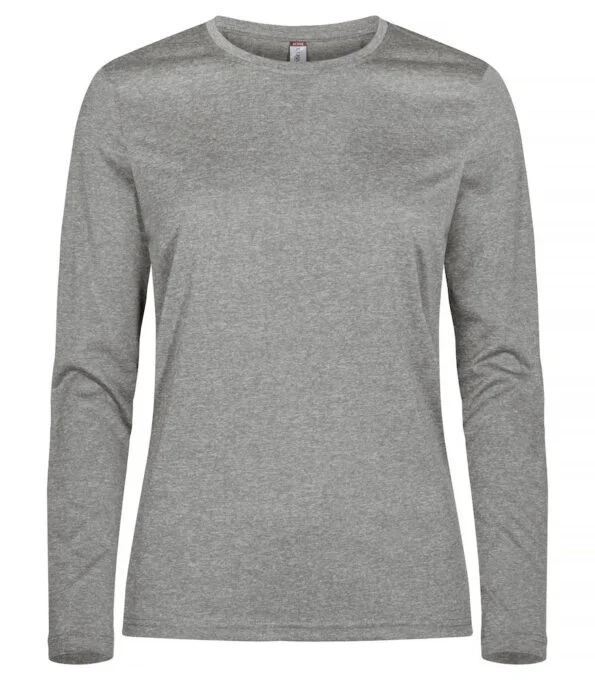 Clique Basic active-t LM ladies grijsmelange 44/xxl