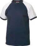 Clique Raglan-T rood/wit 4xl