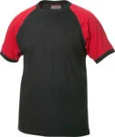 Clique Raglan-T rood/wit 4xl