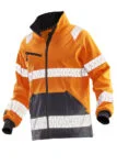 Jobman 1190 Hi-vis windblocker jacket geel/zwart 3xl