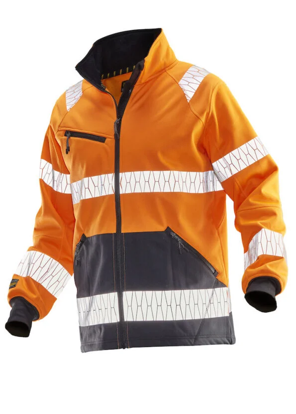 Jobman 1190 Hi-vis windblocker jacket oranje/zwart 3xl