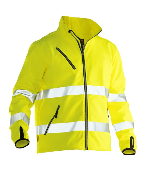 Jobman 1202 Hi-vis softshell jacket geel 4xl