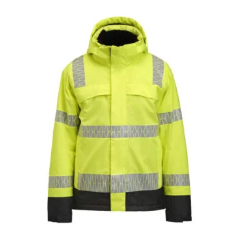 Jobman 1235 Hi-vis winter jacket geel/zwart 3xl