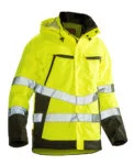 Jobman 1283 Hi-vis shell jacket geel/navy 4xl