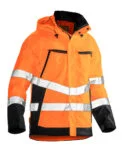 Jobman 1283 Hi-vis shell jacket geel/navy 4xl