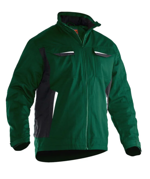 Jobman 1317 Service jacket lined bosgroen 3xl