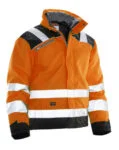 Jobman 1346 Hi-vis winter jacket star geel/zwart 3xl