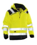 Jobman 1347 Hi-vis winter jacket star geel/navy 4xl