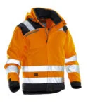 Jobman 1347 Hi-vis winter jacket star geel/navy 4xl