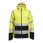 Jobman 1376 Hi-vis softshell jacket geel/zwart 3xl