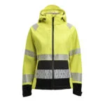 Jobman 1377 Hi-vis softshell jacket women geel/zwart xxl