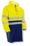 Jobman 1565 Hi-vis raincoat geel/navy xxl