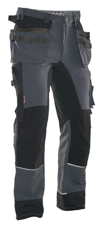 Jobman 2191 Stretch trousers hp do.grijs/zwa D124