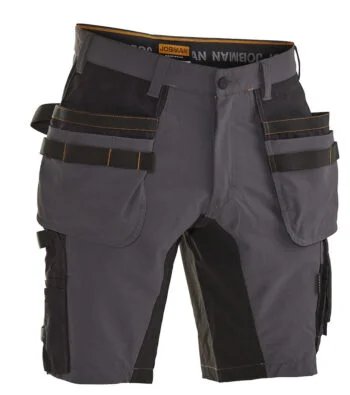 Jobman 2196 Stretch shorts hp do.grijs/zwa C62