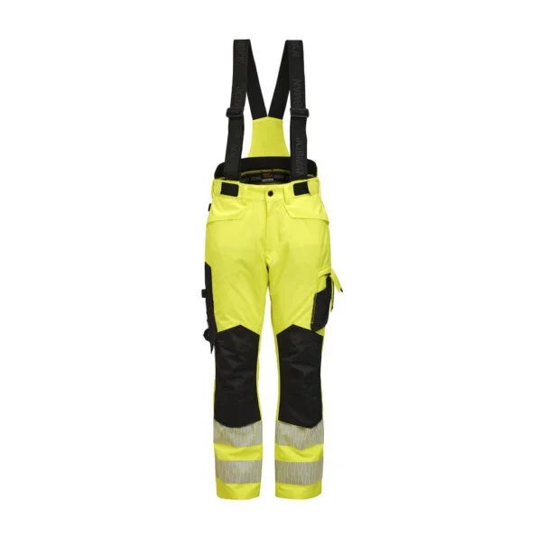 Jobman 2235 Hi-vis winter trouser geel/zwart 3xl