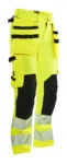 Jobman 2271 Hi-vis women trousers hp geel/zwart DA50