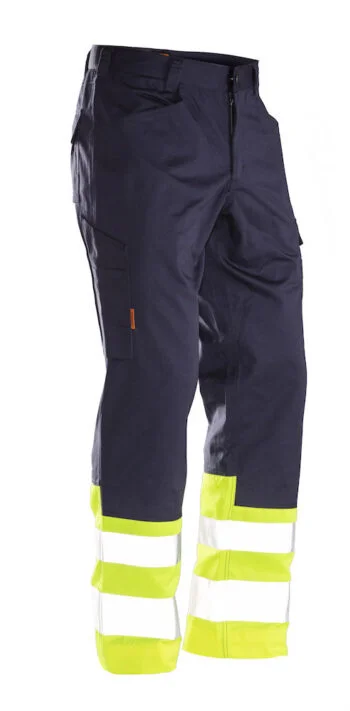 Jobman 2314 Hi-vis service trousers navy/geel D120