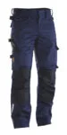 Jobman 2324 Service trouser stretchwit/zwart D124