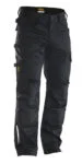 Jobman 2324 Service trouser stretchwit/zwart D124