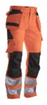 Jobman 2377 Hi-vis trousers hp geel/navy D120