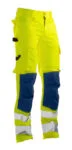 Jobman 2378 Hi-vis service trousers geel/navy D120