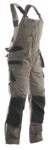 Jobman 3730 Bib n’ brace khaki/zwart C64