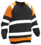 Jobman 5124 Sweatshirt Hi-Vis zwart/geel 4xl