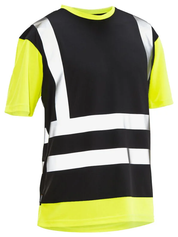 Jobman 5126 T-shirt Hi-Vis zwart/geel 4xl