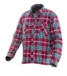 Jobman 5157 Flannel shirt lined rood/blauw 3xl