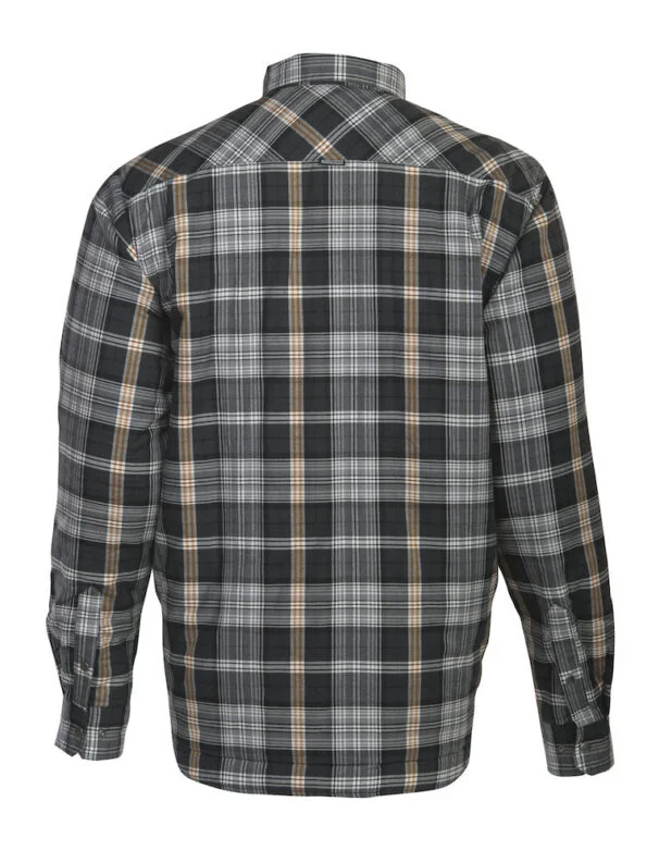 Jobman 5157 Flannel shirt lined grijs/oranje 3xl