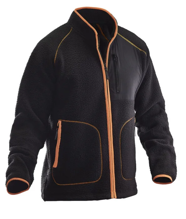 Jobman 5161 pile jacket zwart/oranje 3xl