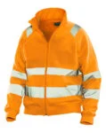 Jobman 5172 Hi-vis sweatshirt jacket geel 4xl