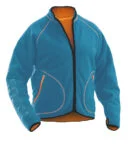 Jobman 5192 Fleece jacket reversible ocean/oranje 3xl