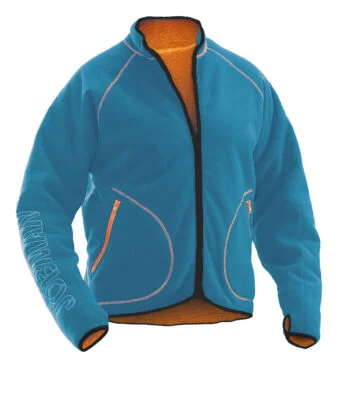 Jobman 5192 Fleece jacket reversible ocean/oranje 3xl