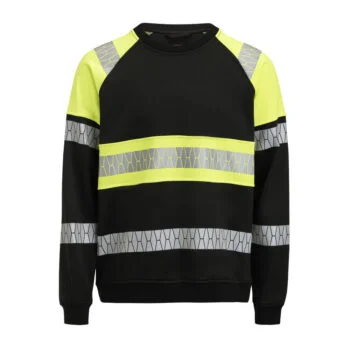 Jobman 5224 Sweatshirt Hi-Vis zwart/geel 4xl