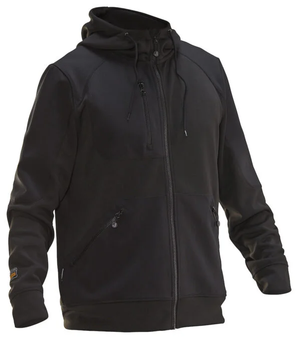 Jobman 5303 Hoodie spun dye zwart/zwart 3xl