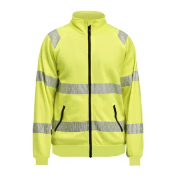 Jobman 5325 Sweatshirt Hi-Vis Full Zipp hi-vis geel 4xl