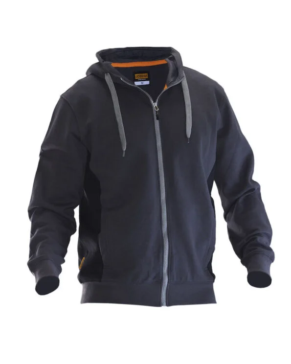 Jobman 5400 Sweatshirt hoodie do.grijs/zwa 4xl