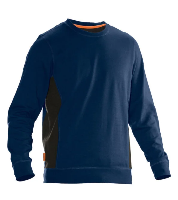 Jobman 5402 Roundneck sweatshirt navy/zwart 4xl