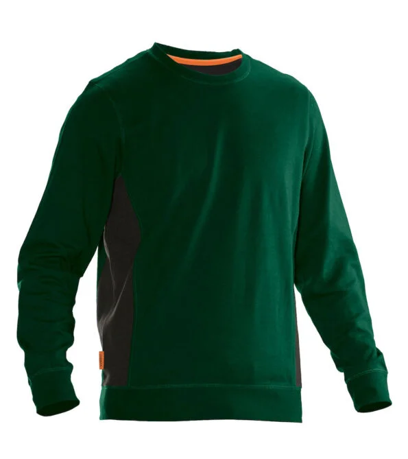 Jobman 5402 Roundneck sweatshirt bosgr./zwart 4xl