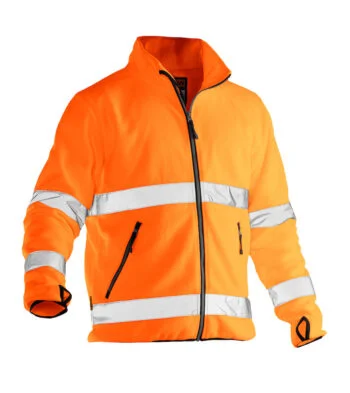 Jobman 5502 Hi-vis fleece jacket oranje 4xl