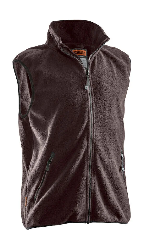 Jobman 7501 Fleece vest bruin 4xl