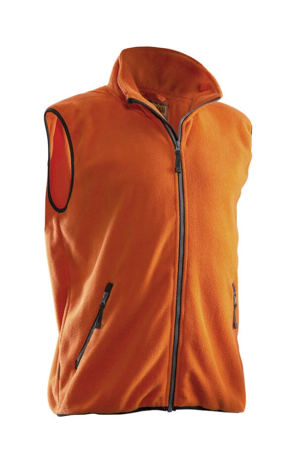 Jobman 7501 Fleece vest oranje 4xl