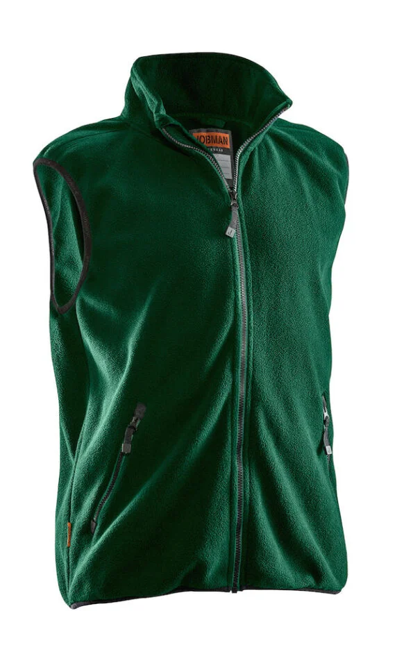 Jobman 7501 Fleece vest bosgroen 4xl