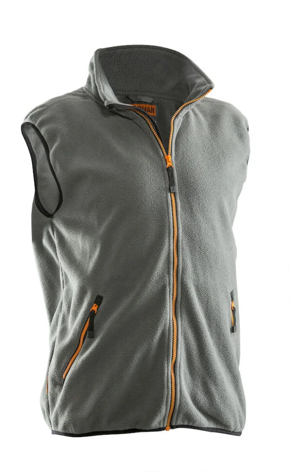 Jobman 7501 Fleece vest do.grijs 4xl