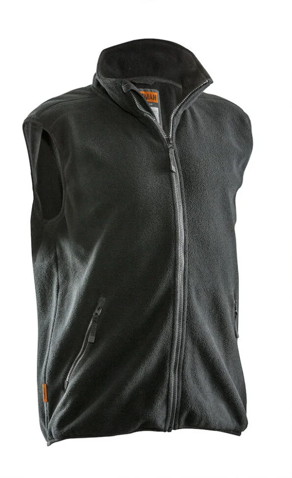 Jobman 7501 Fleece vest zwart 4xl