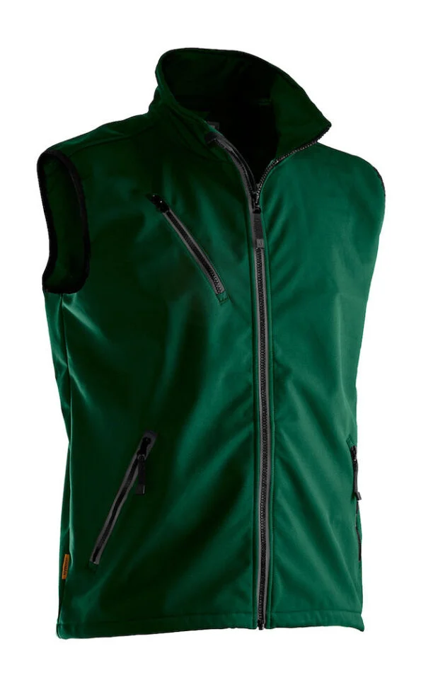 Jobman 7502 Light softshell vest bosgroen 4xl