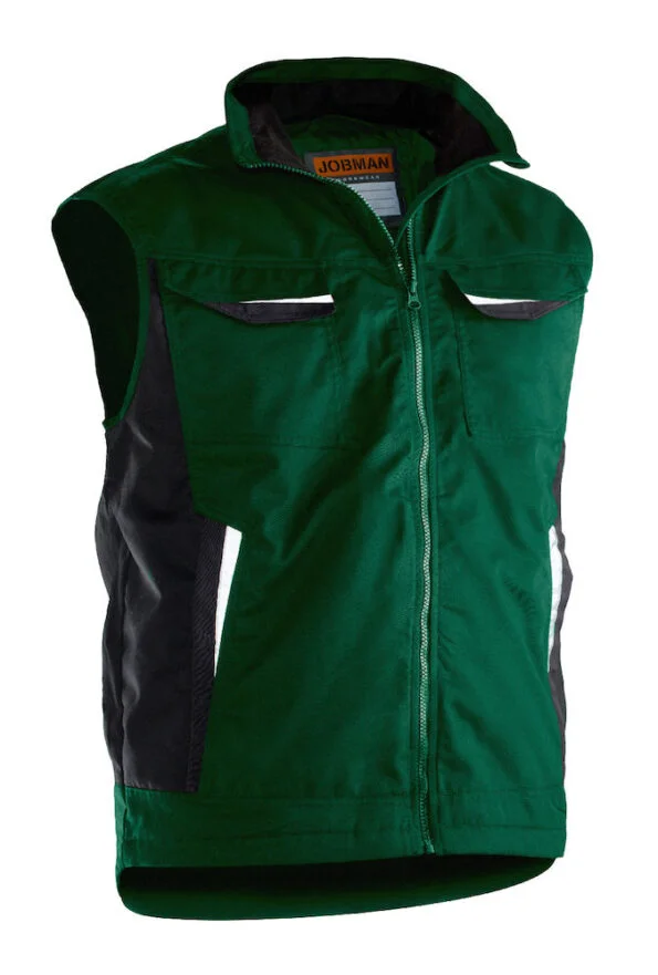 Jobman 7517 Service vest lined bosgroen 3xl