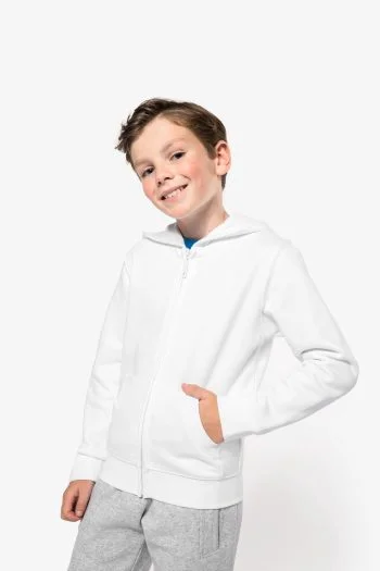 Kinder hooded sweater met rits